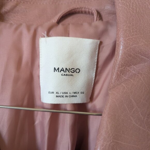 Faux leather jacket Mango Large - Picture 2 of 3